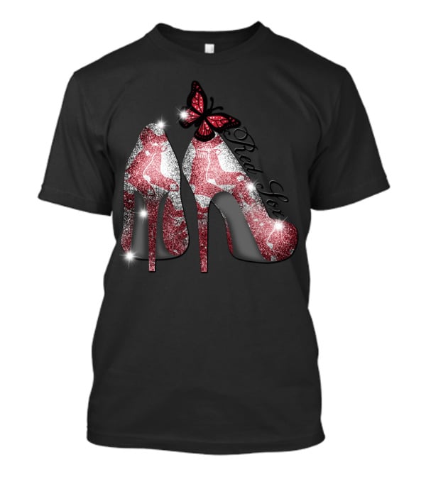 Boston Red Sox High Heels With Butterfly And Socks T-Shirt