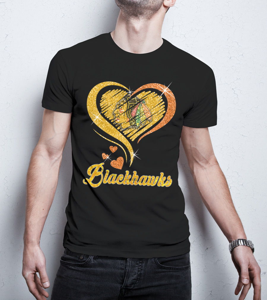 Blackhawks Heart T-Shirt