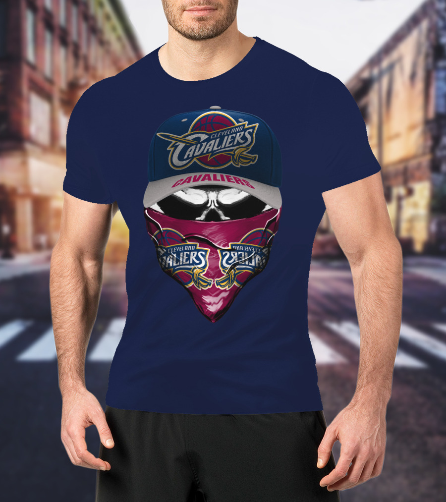 Cleveland Cavaliers Hat And Bandana Combo With Team Logos T-Shirt