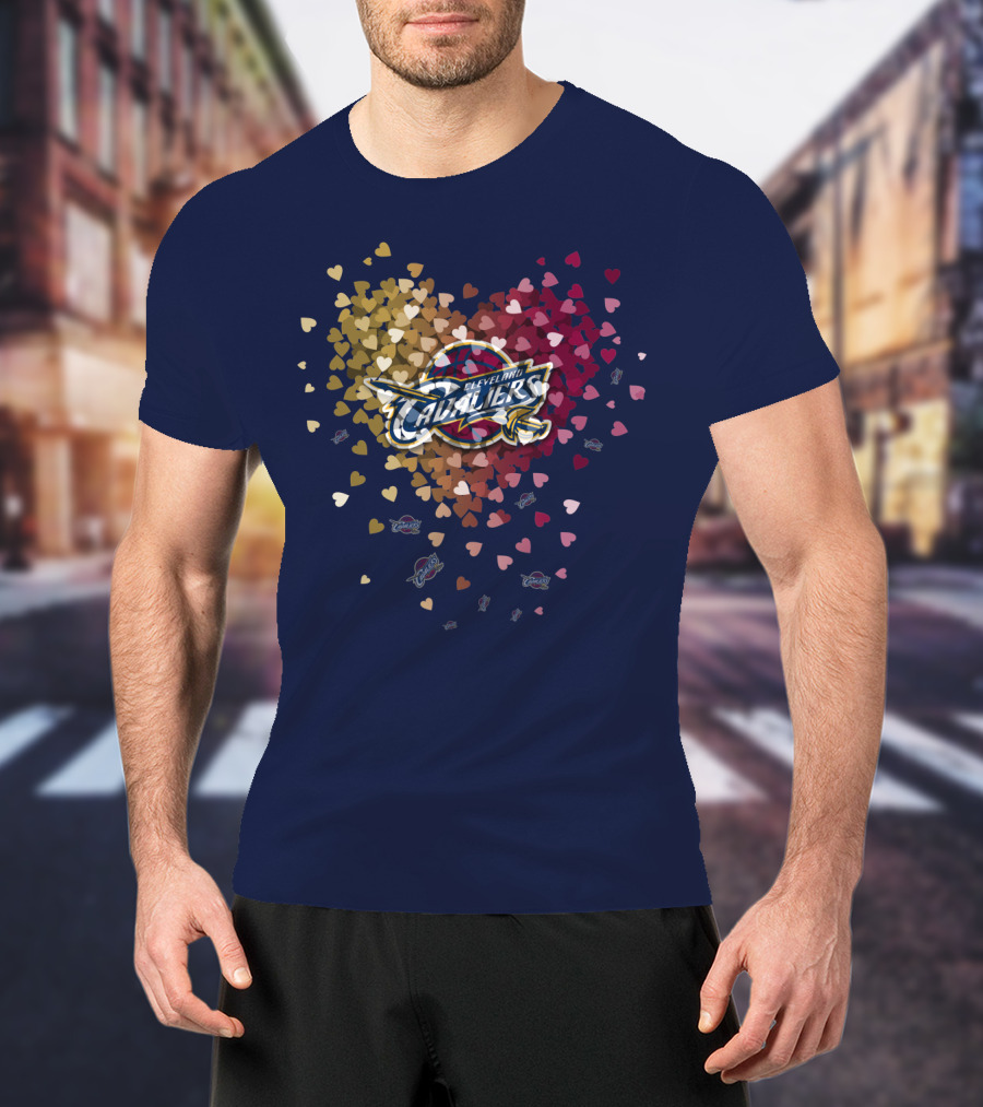 Cleveland Cavaliers Heart T-Shirt