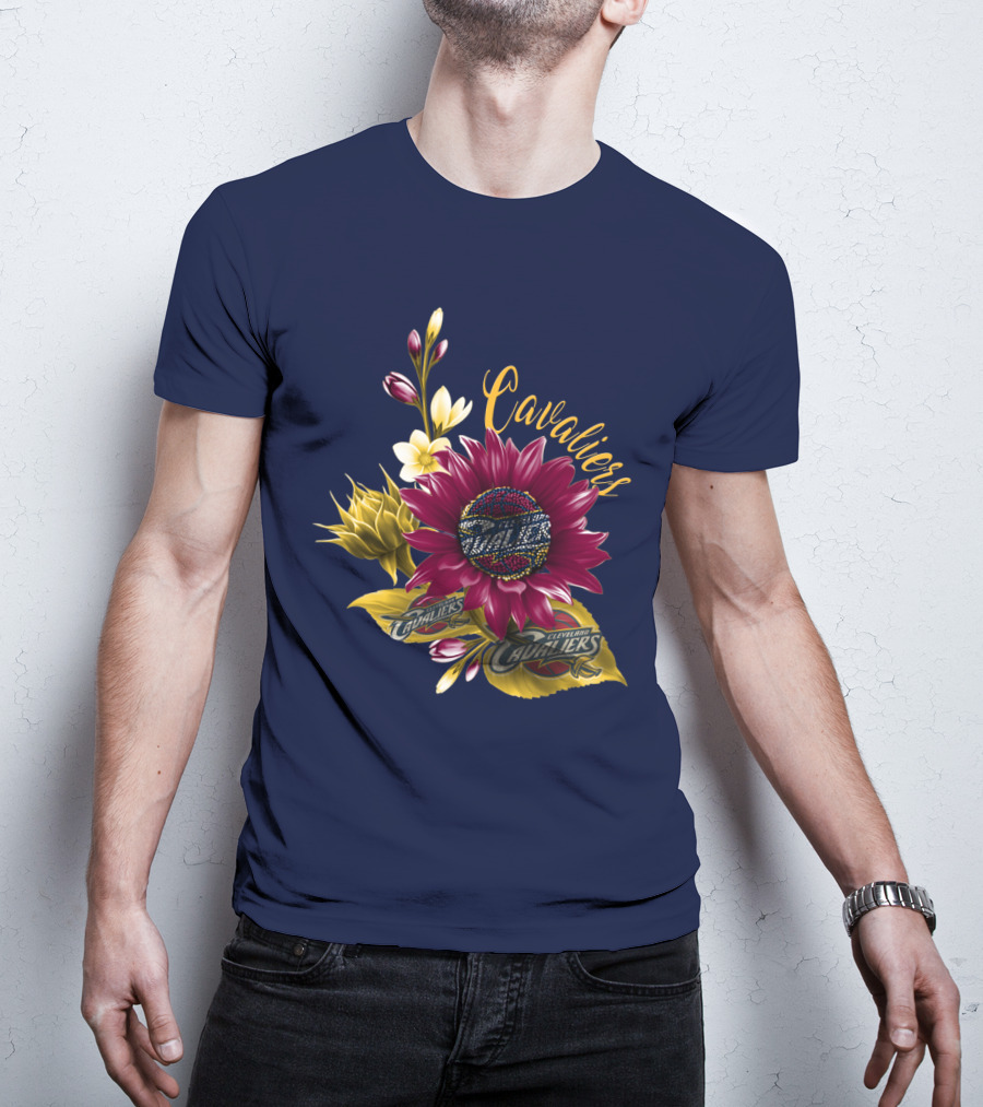 Cleveland Cavaliers Floral Basketball T-Shirt