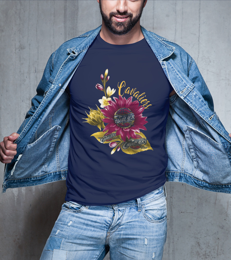 Cleveland Cavaliers Floral Basketball T-Shirt