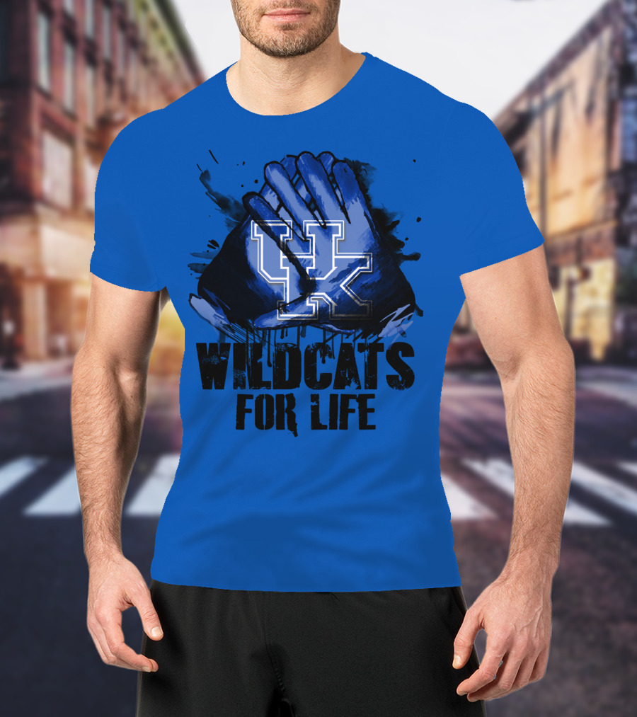 Kentucky Wildcats For Life Uk T-Shirt