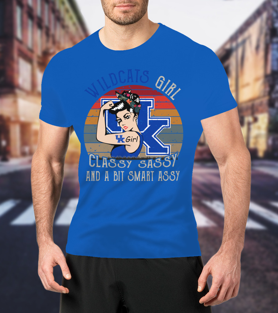 Wildcats Girl Classy Sassy And A Bit Smart Assy Uk Girl T-Shirt