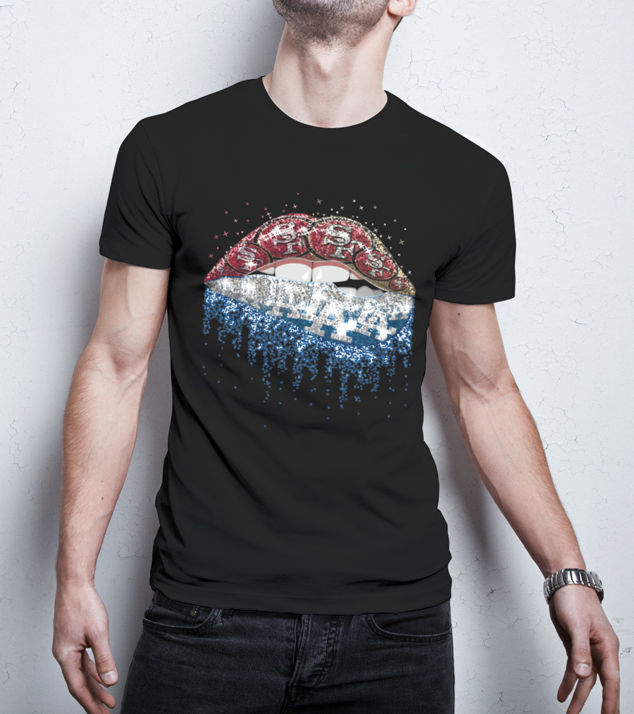 49ers Dodgers Dripping Bling T-Shirt