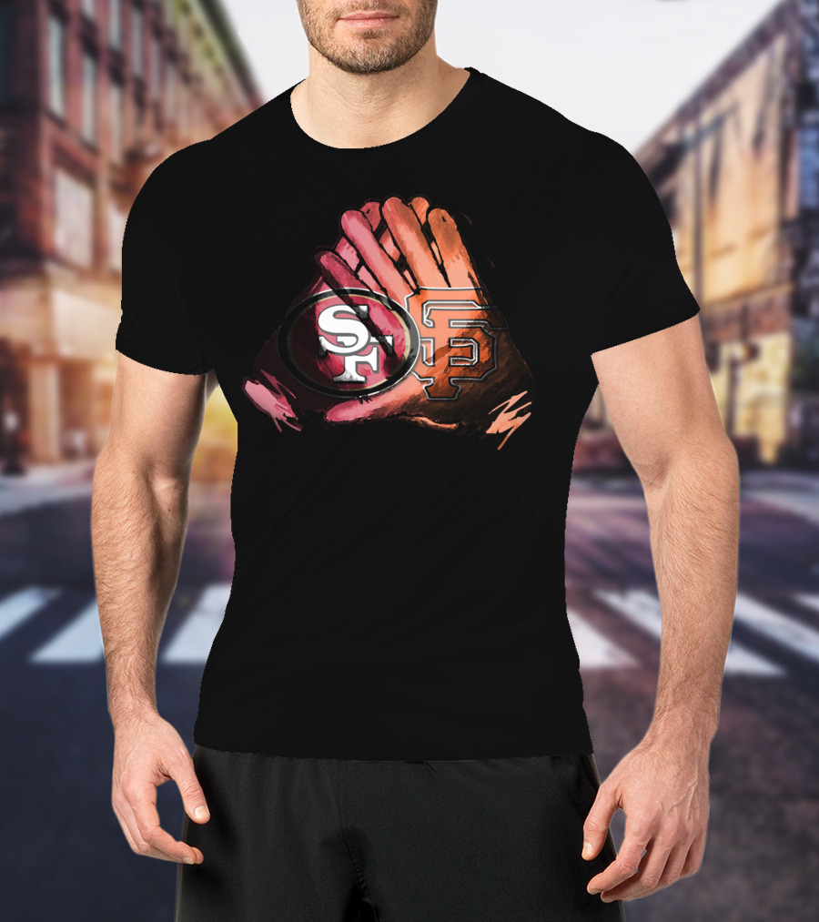 49ers And Giants For Life Football Baseball Fol T-Shirt