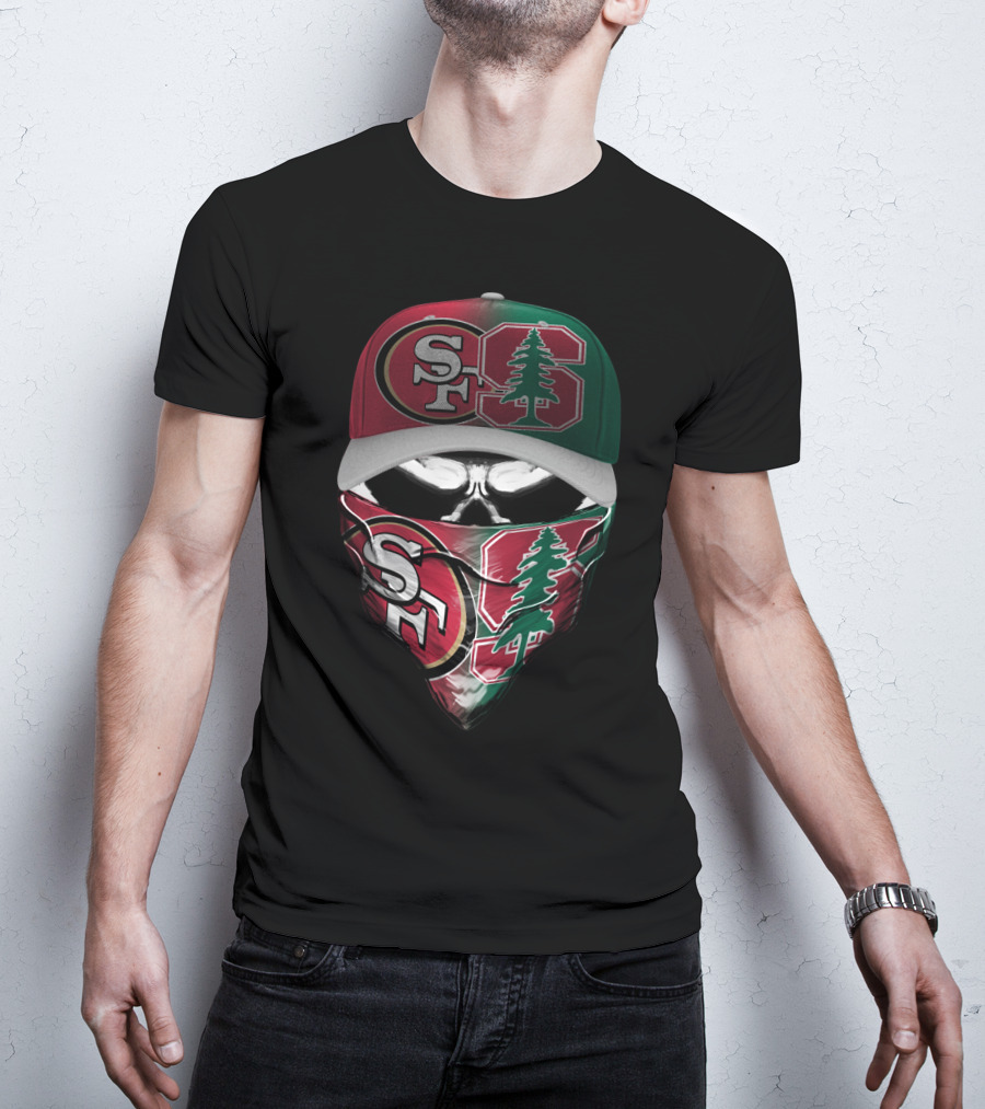 San Francisco Sf Stanford Tree Masked Skull Skum T-Shirt