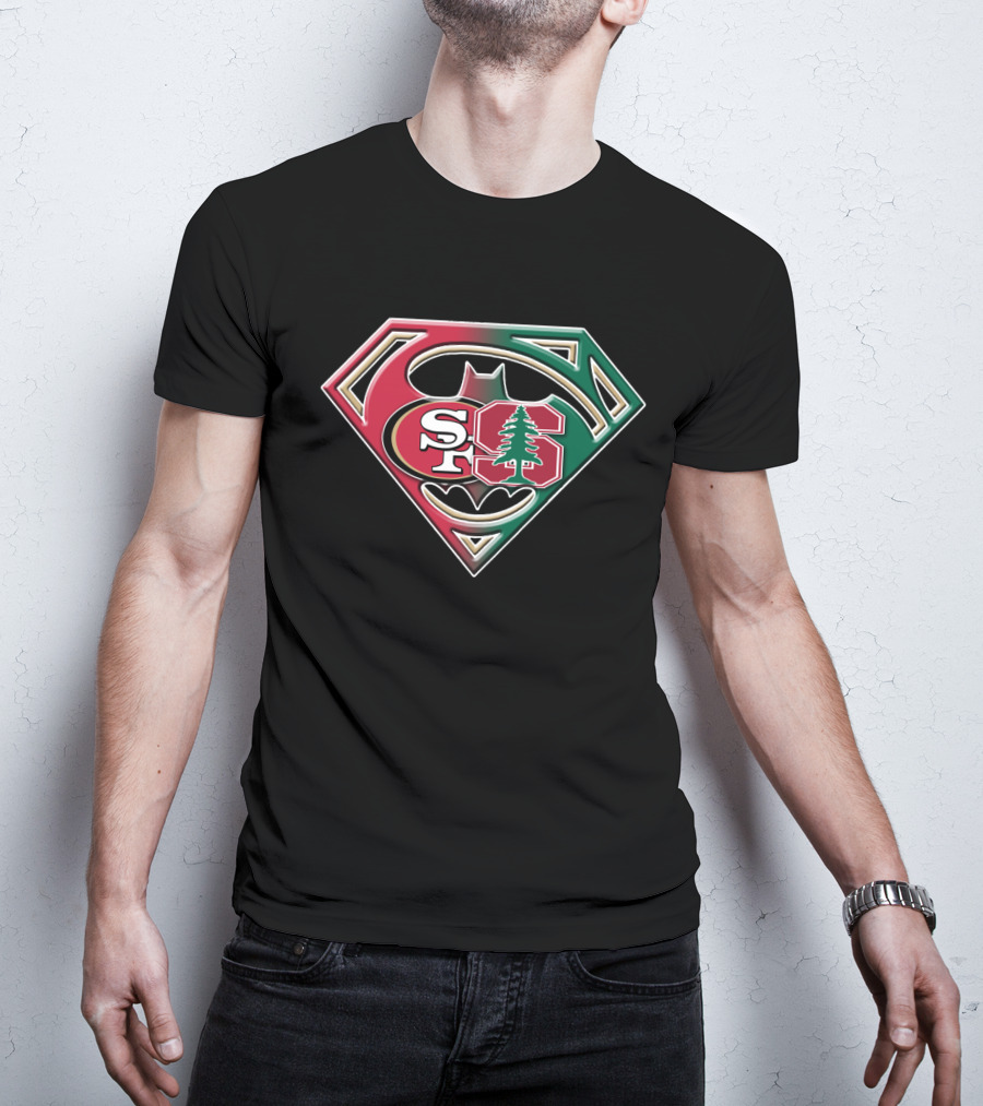 San Francisco 49ers Stanford Tree Logo Superhero Shield T-Shirt