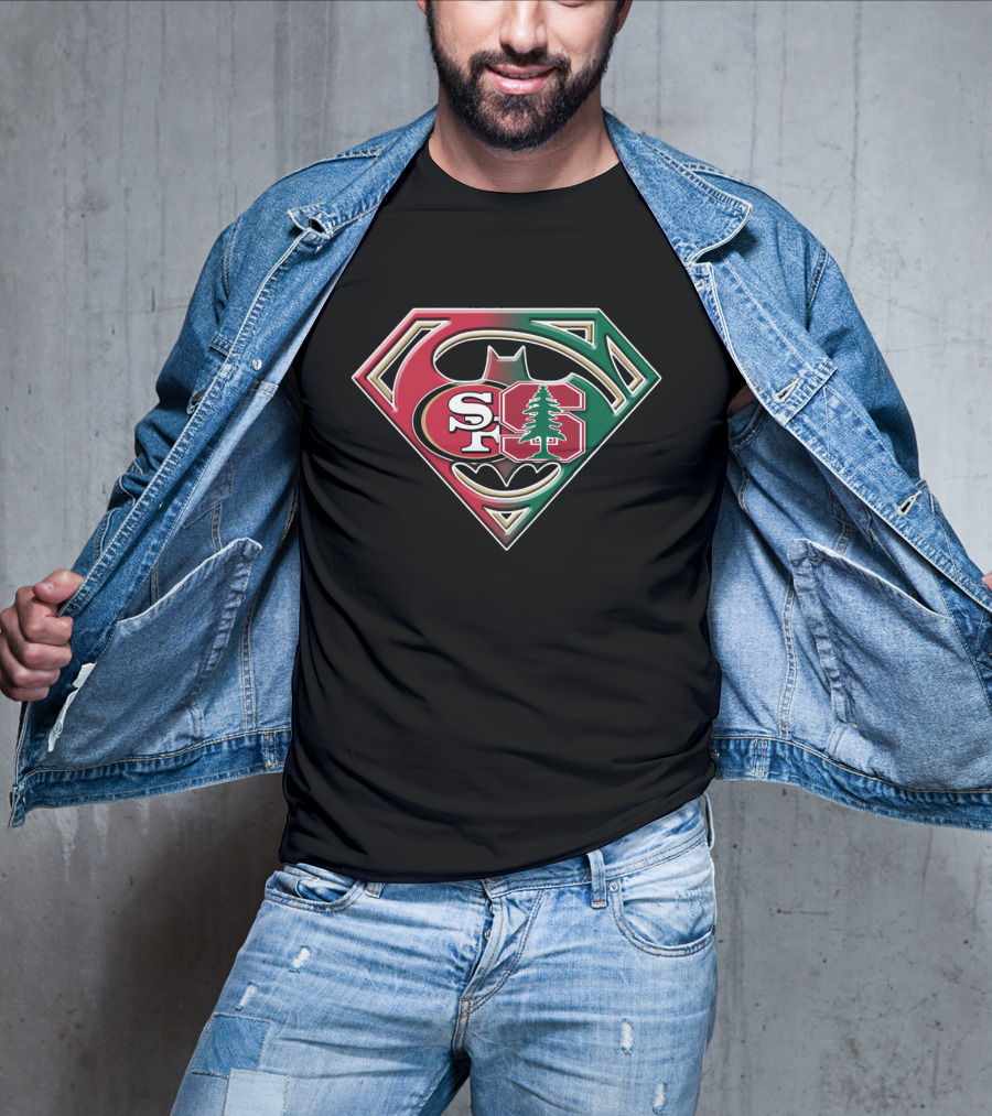 San Francisco 49ers Stanford Tree Logo Superhero Shield T-Shirt