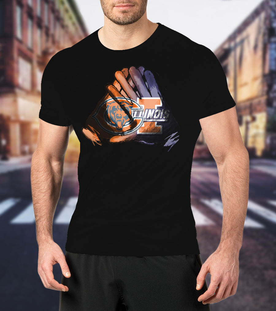Bears And Fighting Illini For Life T-Shirt