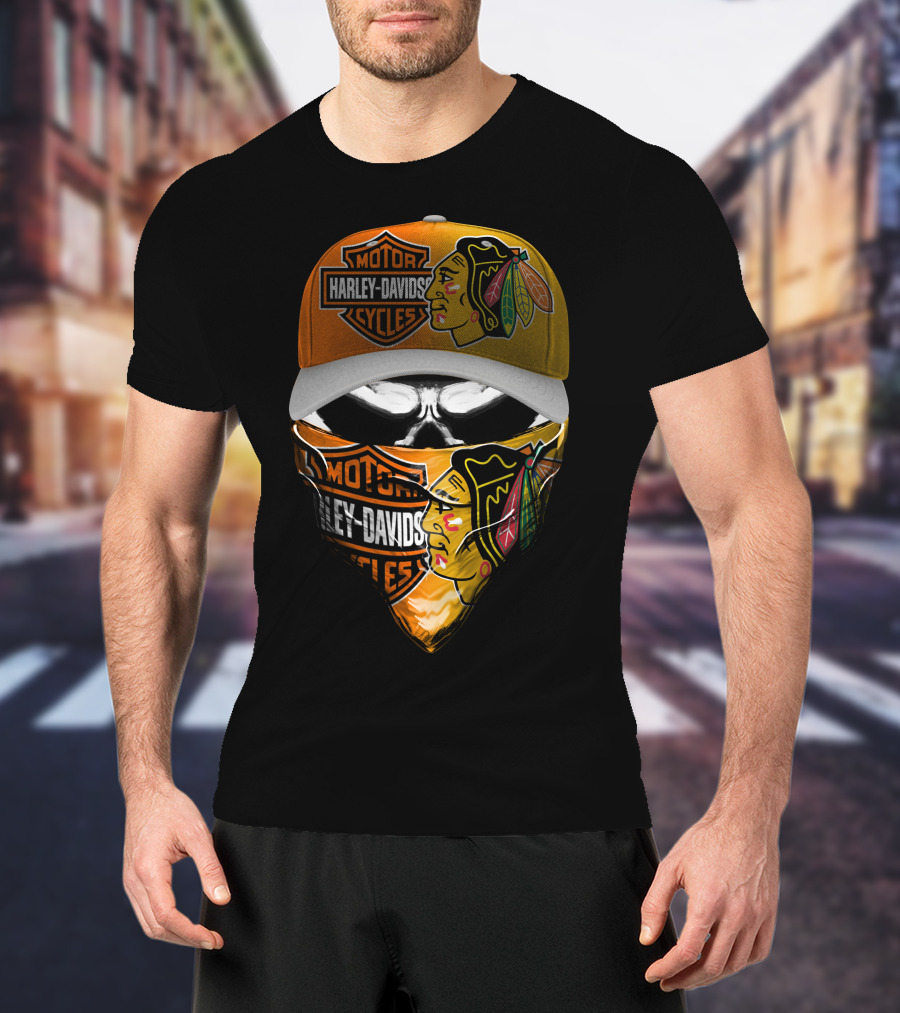 Harley Davidson Chicago Blackhawks T-Shirt