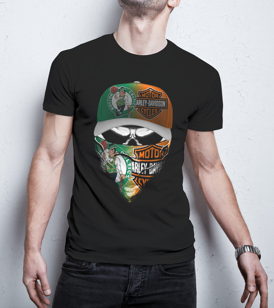 Boston Celtics Harley Davidson Motor Cycles 06Ahl T-Shirt