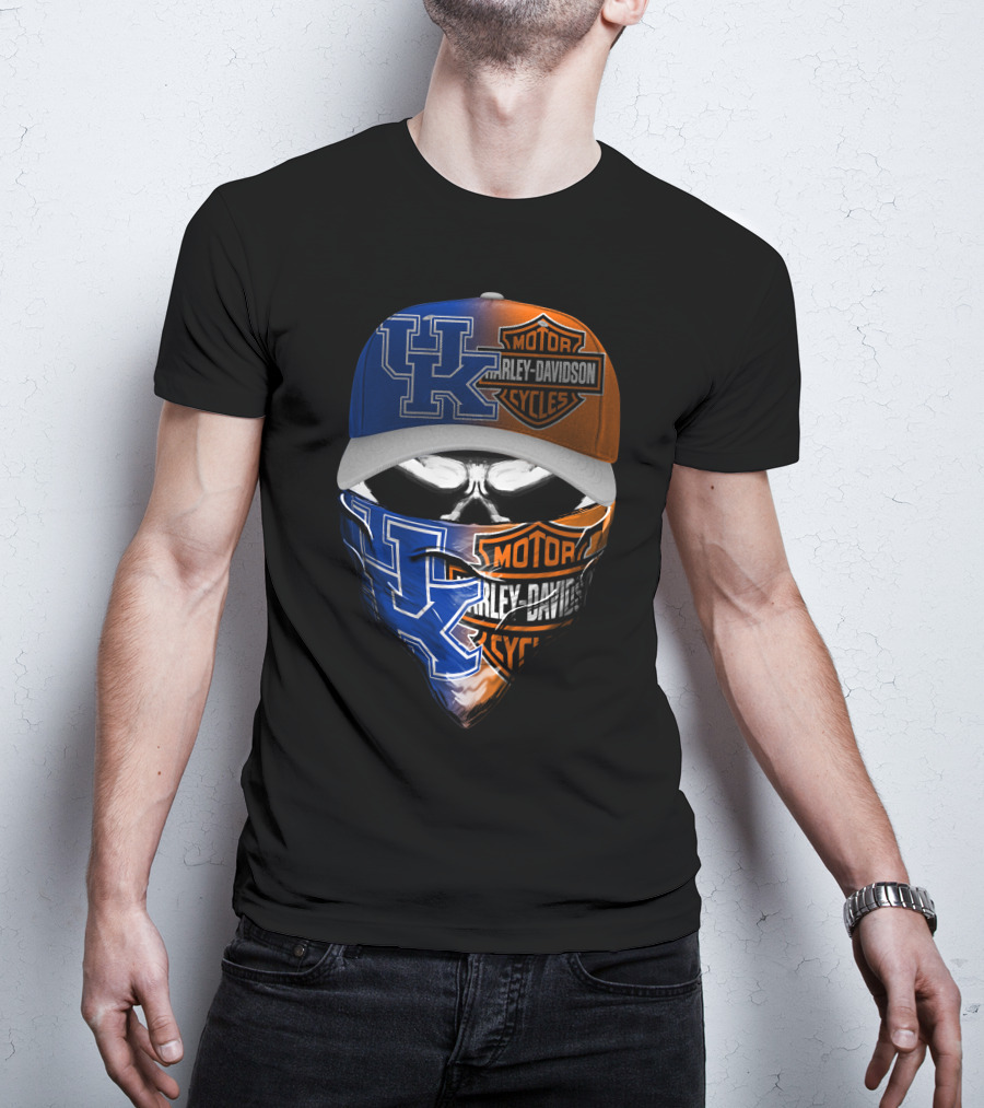 Uk Harley Davidson Skull Mask T-Shirt