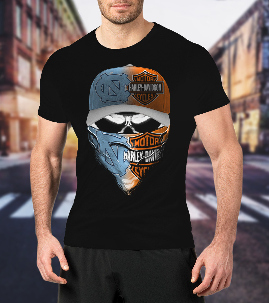 North Carolina Tar Heels Harley Davidson Crossover T-Shirt