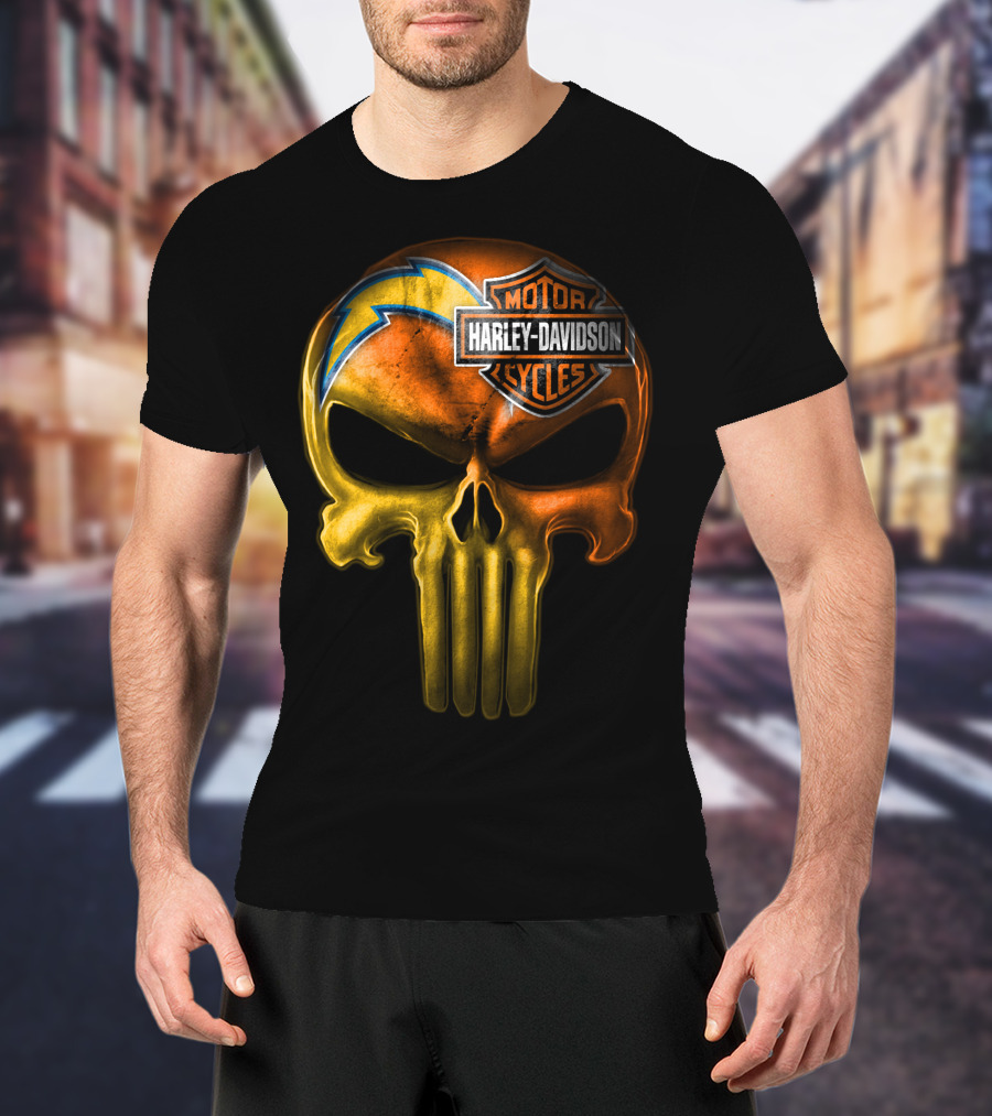Harley Davidson Punisher Skull Chargers T-Shirt