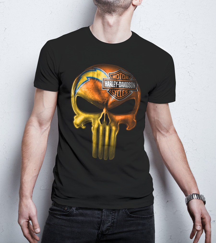 Harley Davidson Punisher Skull Chargers T-Shirt