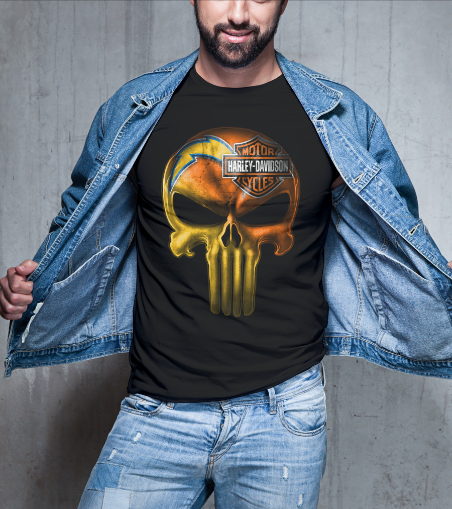 Harley Davidson Punisher Skull Chargers T-Shirt