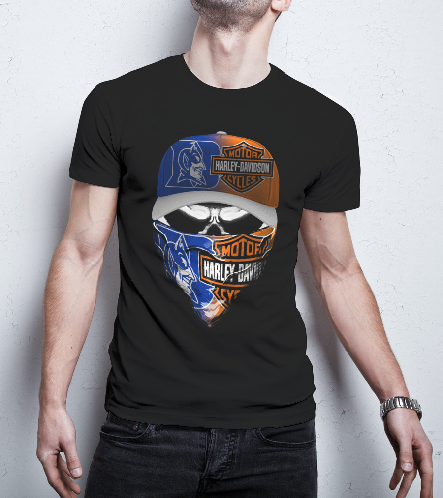 Harley Davidson Motor Cycles Duke Blue Devils T-Shirt