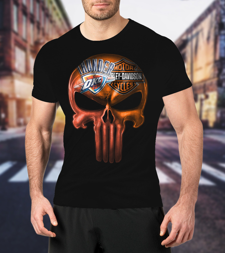 Thunder Okc Harley Davidson Motorcycles T-Shirt