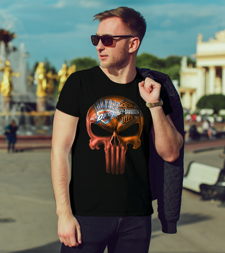Thunder Okc Harley Davidson Motorcycles T-Shirt