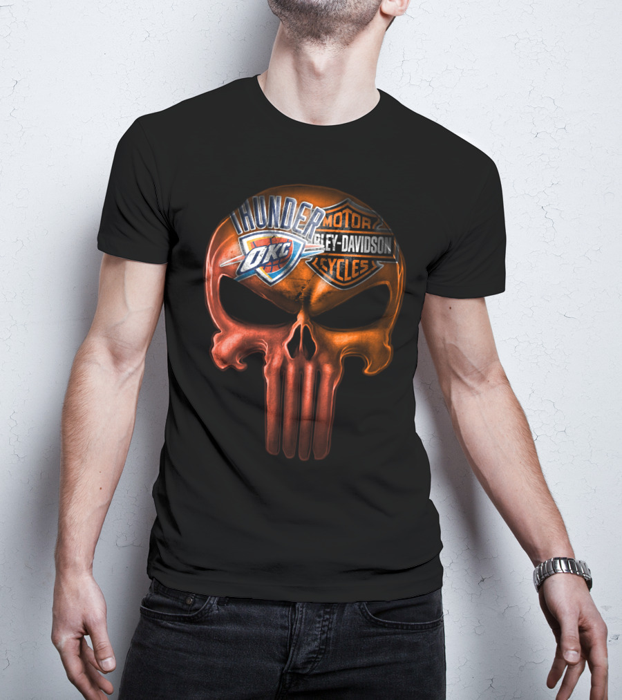 Thunder Okc Harley Davidson Motorcycles T-Shirt