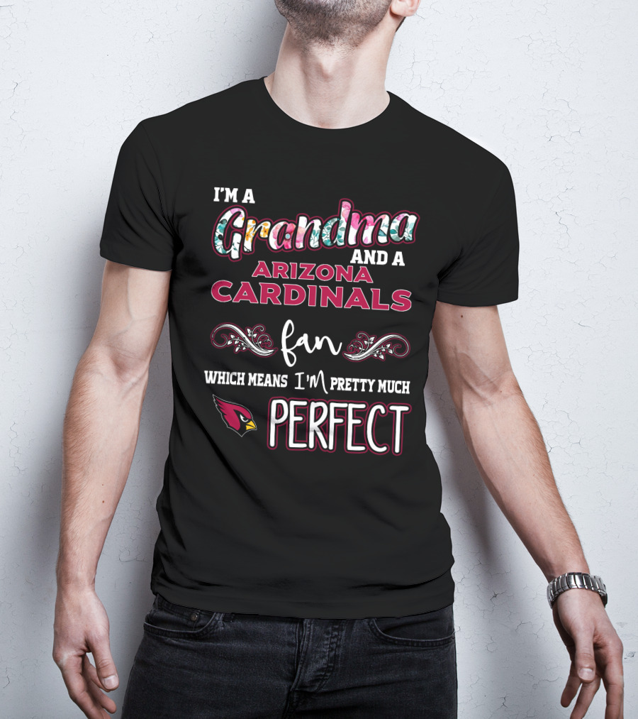 I'm A Grandma And A Arizona Cardinals Fan Which Means I'm Pretty Much Perfect T-Shirt