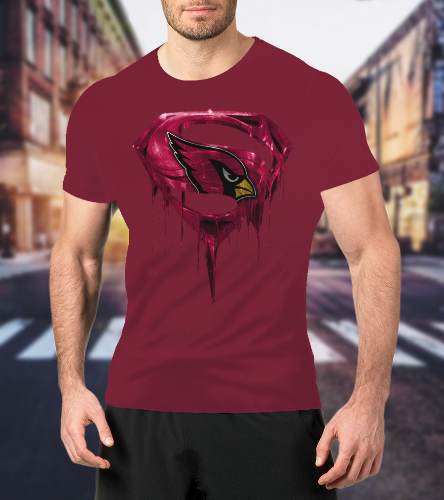 Arizona Cardinals Dripping Superman T-Shirt