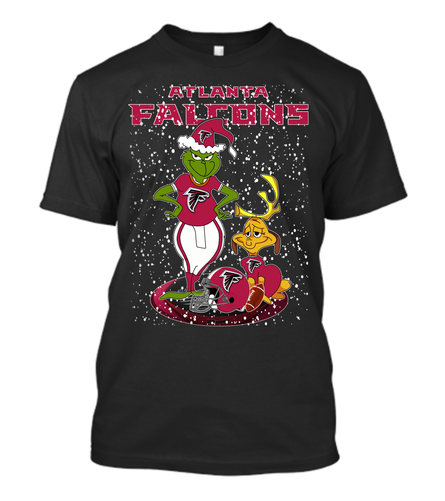 Atlanta Falcons Grinchxmas Snowy Football T-Shirt