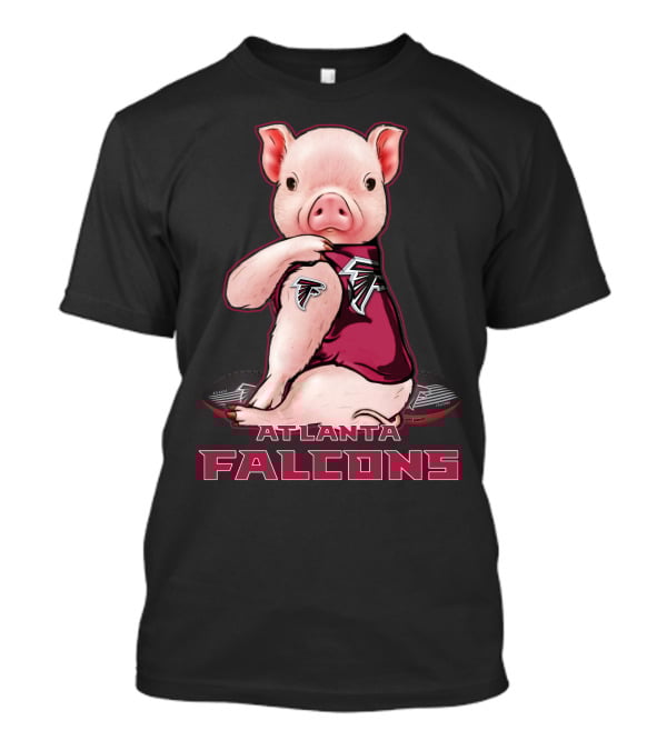 Atlanta Falcons Pig Football Fan T-Shirt