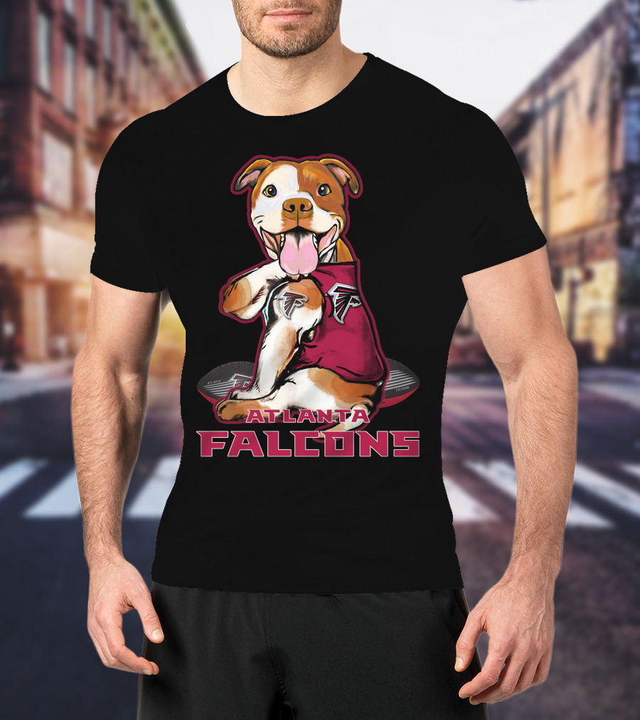 Pittbull Atlanta Falcons Dog T-Shirt