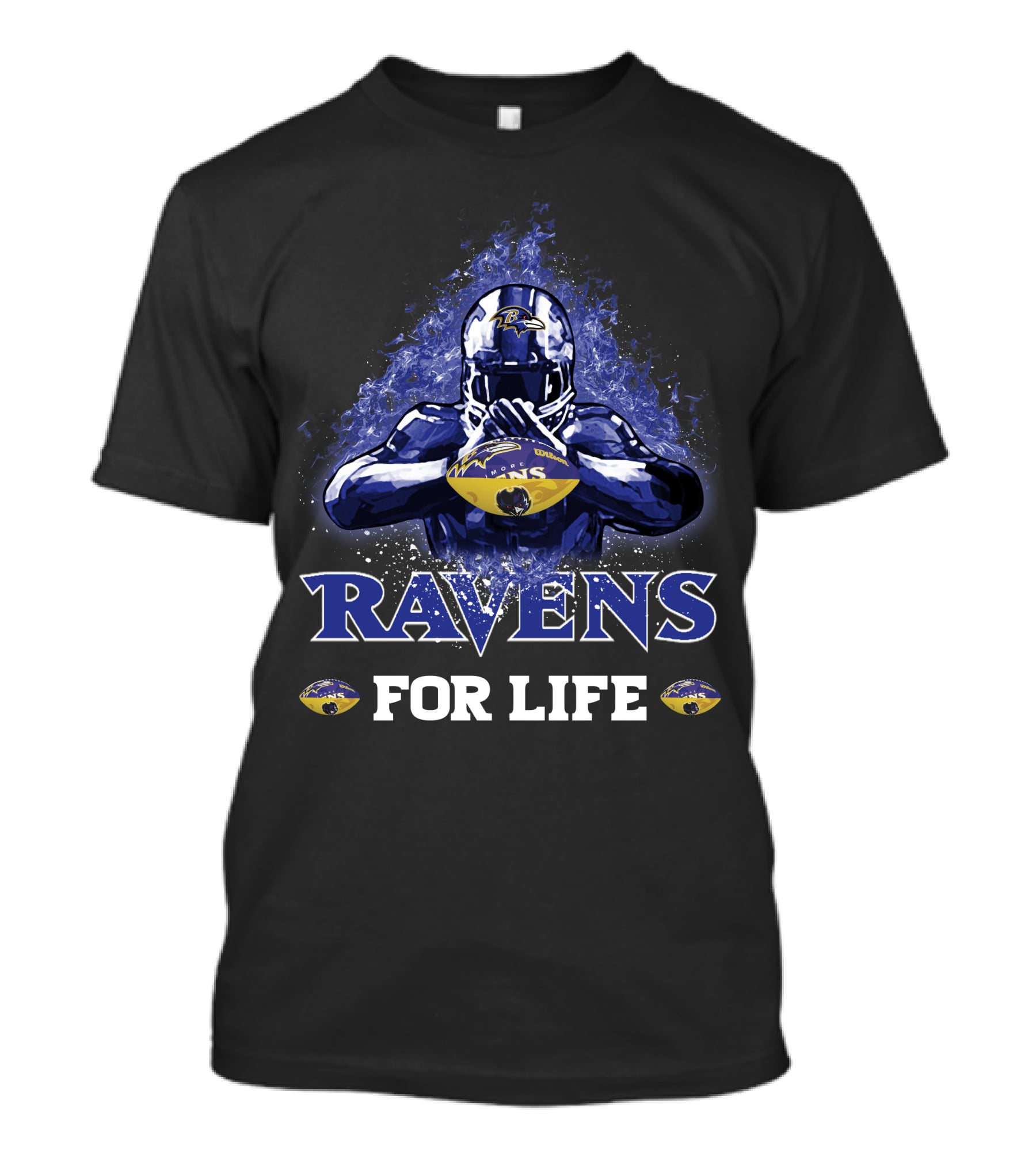 Ravens For Life Baltimore Football Fan T-Shirt