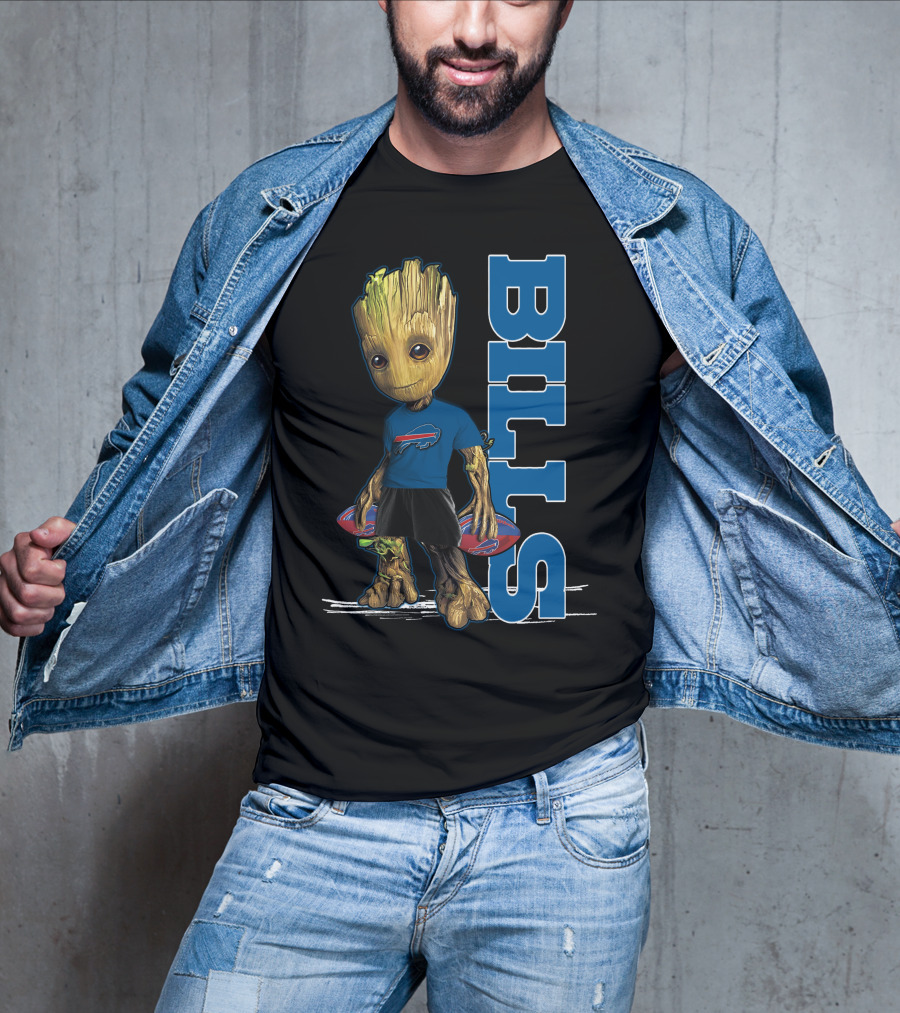 Groot Buffalo Bills NFL Guardians Of The Galaxy T-Shirt