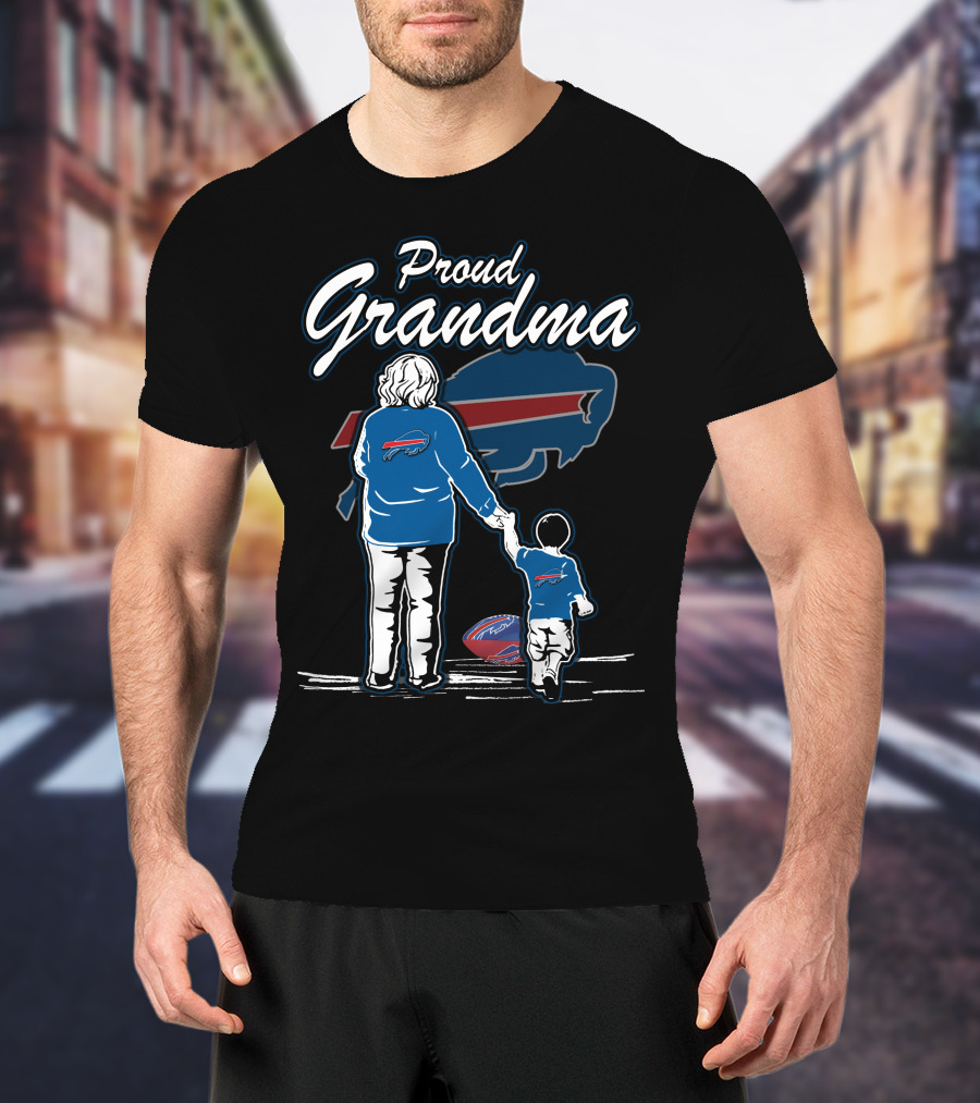Proud Grandma Buffalo Bills Family Football Fandom T-Shirt