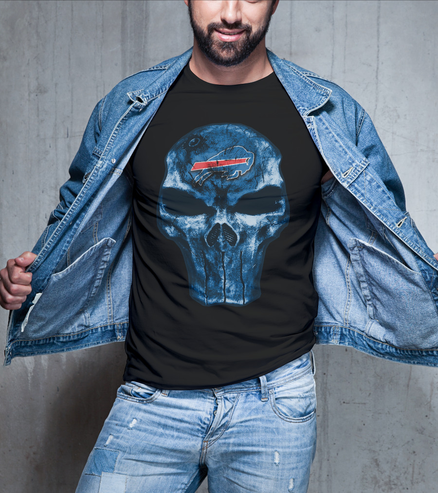 Buffalo Bills Skull T-Shirt