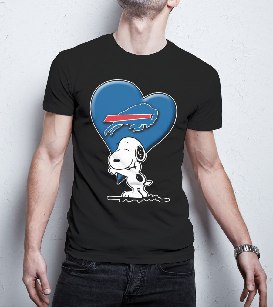 Snoopy Heart Hug Buffalo Bills T-Shirt