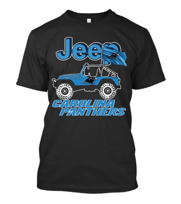 Jeep Carolina Panthers Off-Road Adventure Fan Gear T-Shirt