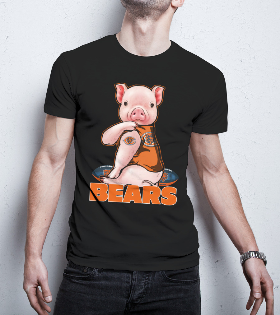 Pig BEARS Football T-Shirt