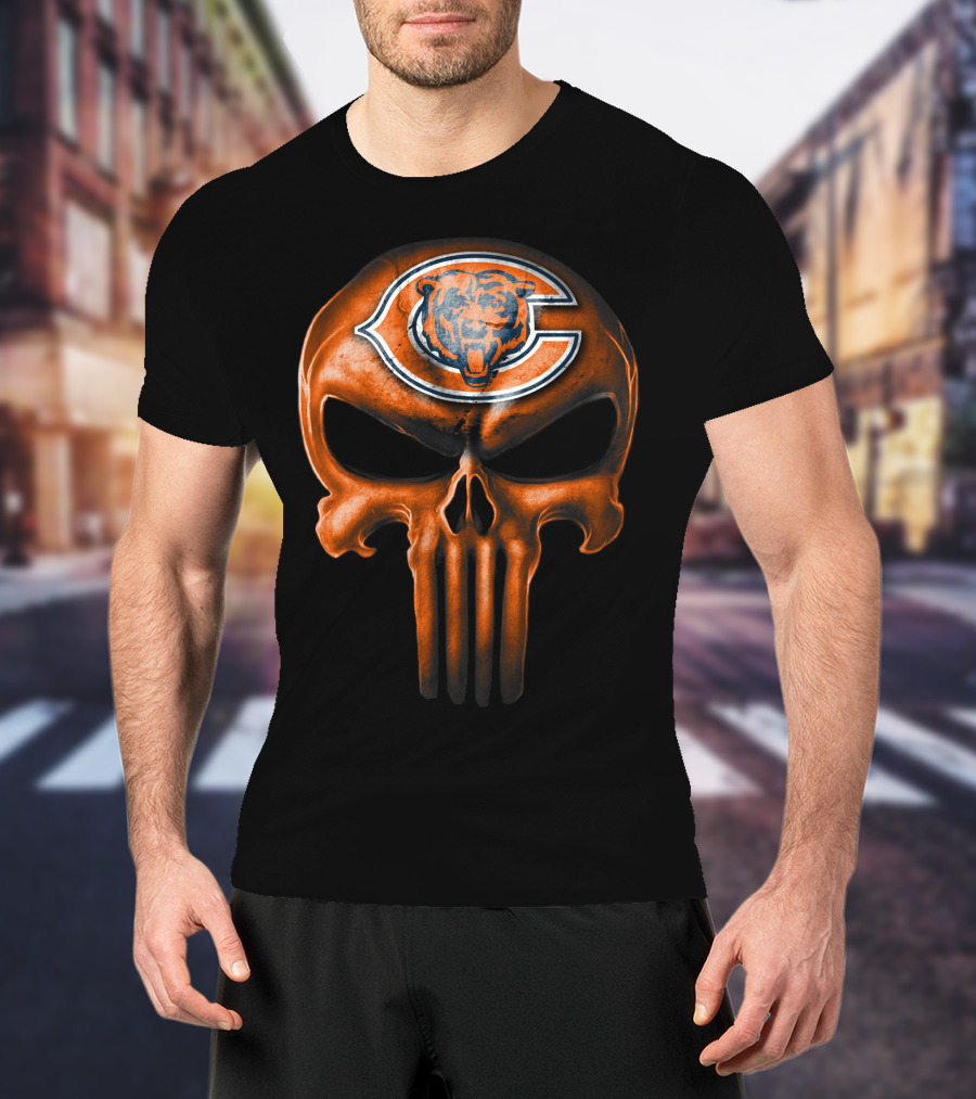 Chicago Bears Skull T-Shirt