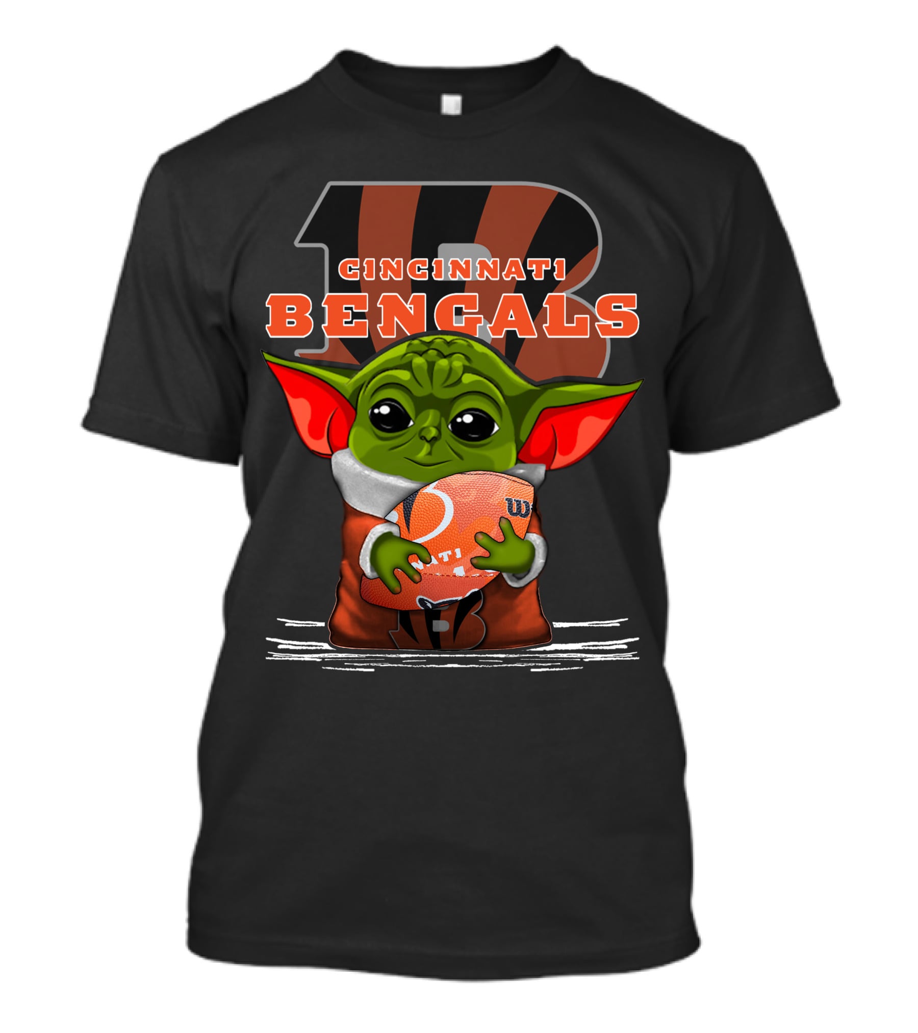 CINCINNATI BENGALS YODA WITH FOOTBALL T-Shirt
