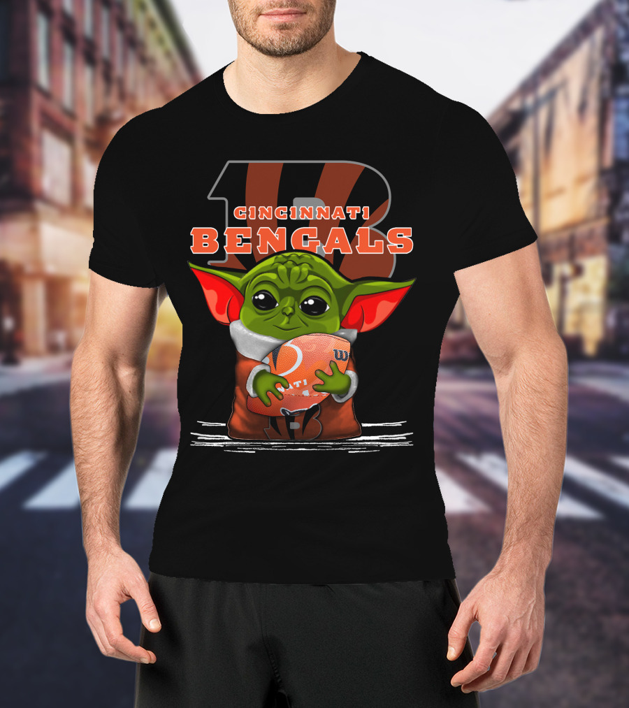 CINCINNATI BENGALS YODA WITH FOOTBALL T-Shirt