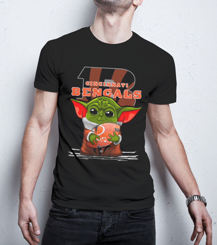 CINCINNATI BENGALS YODA WITH FOOTBALL T-Shirt