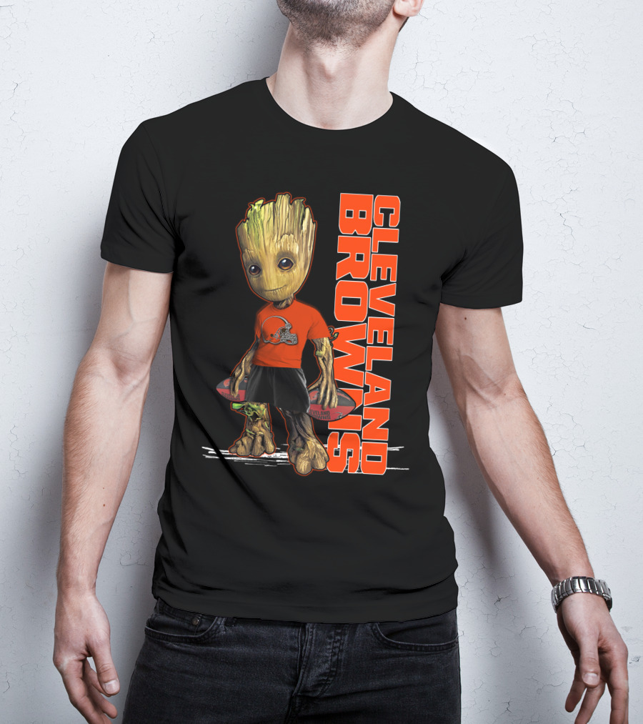 Groot Cleveland Browns NFL Team Spirit T-Shirt
