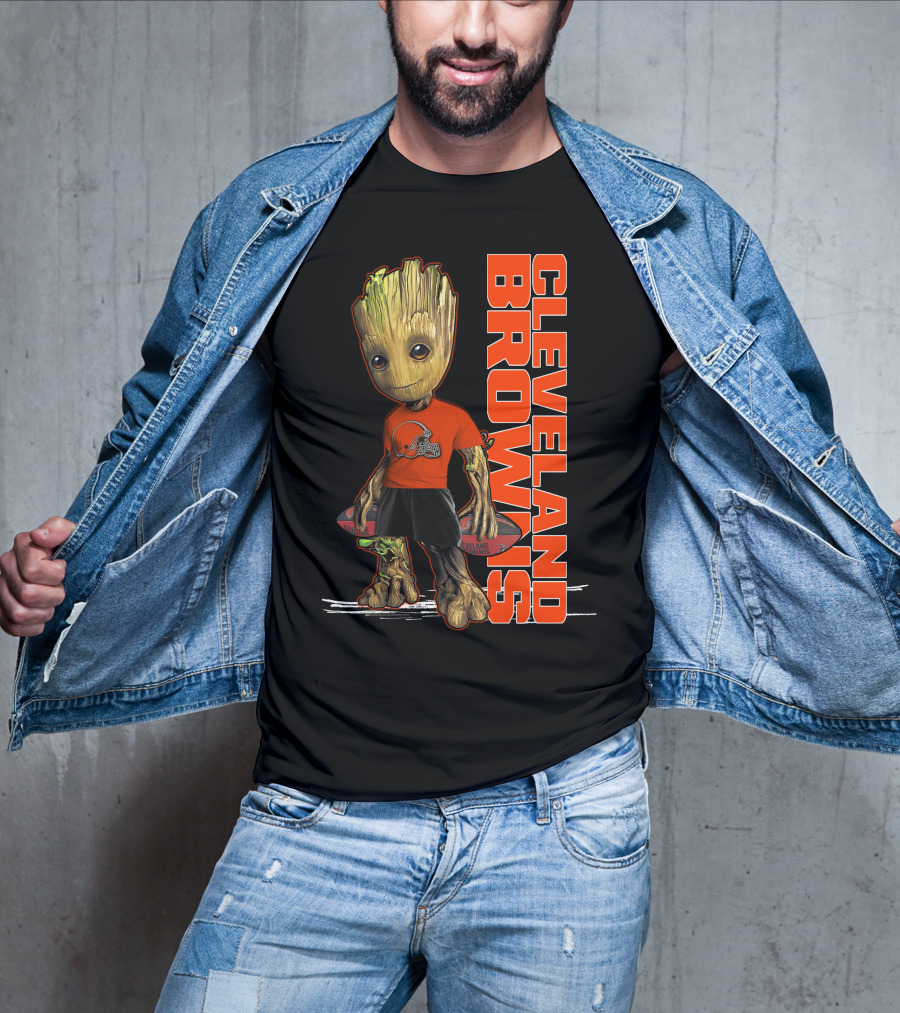 Groot Cleveland Browns NFL Team Spirit T-Shirt