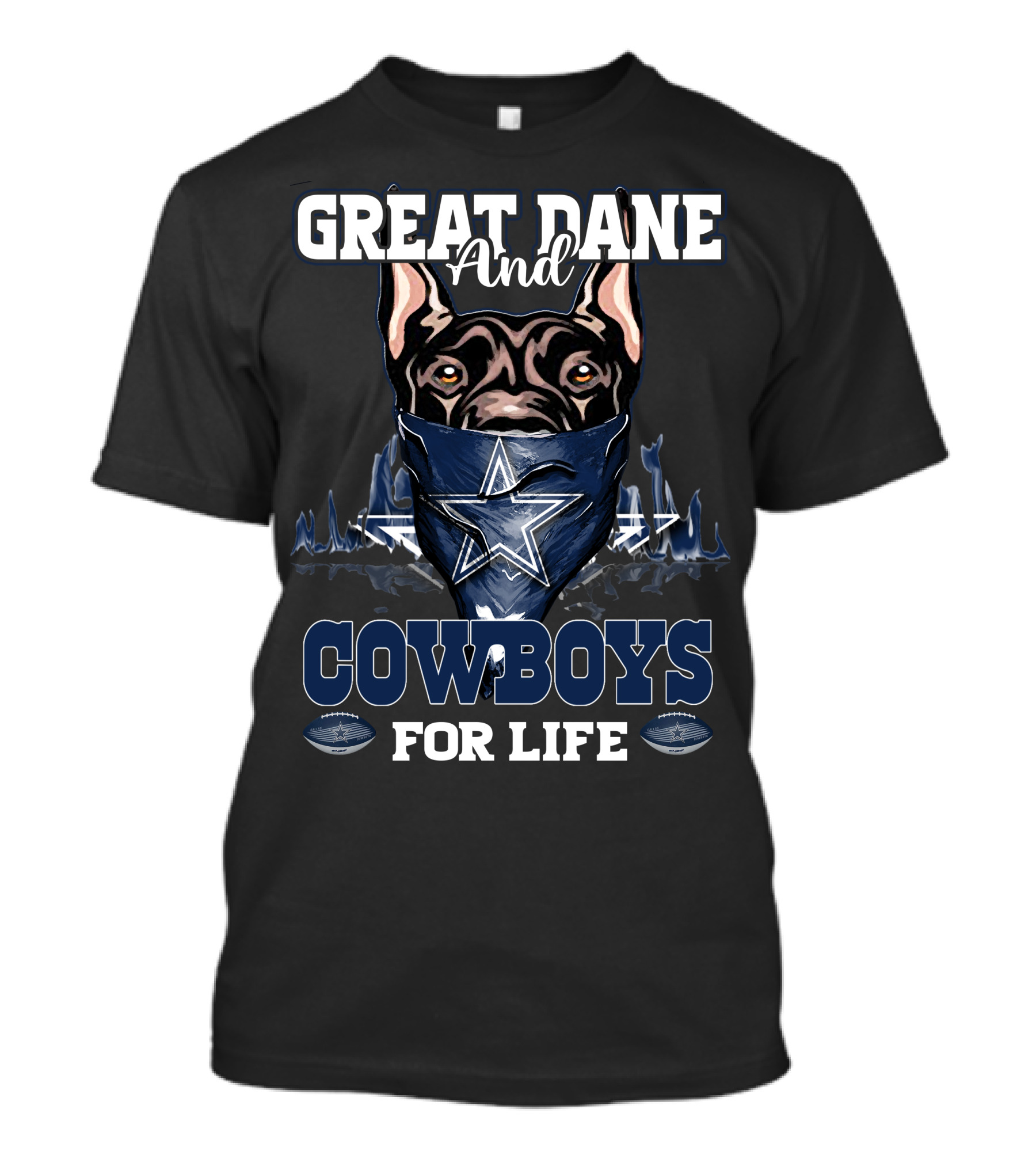 Great Dane And Cowboys For Life T-Shirt