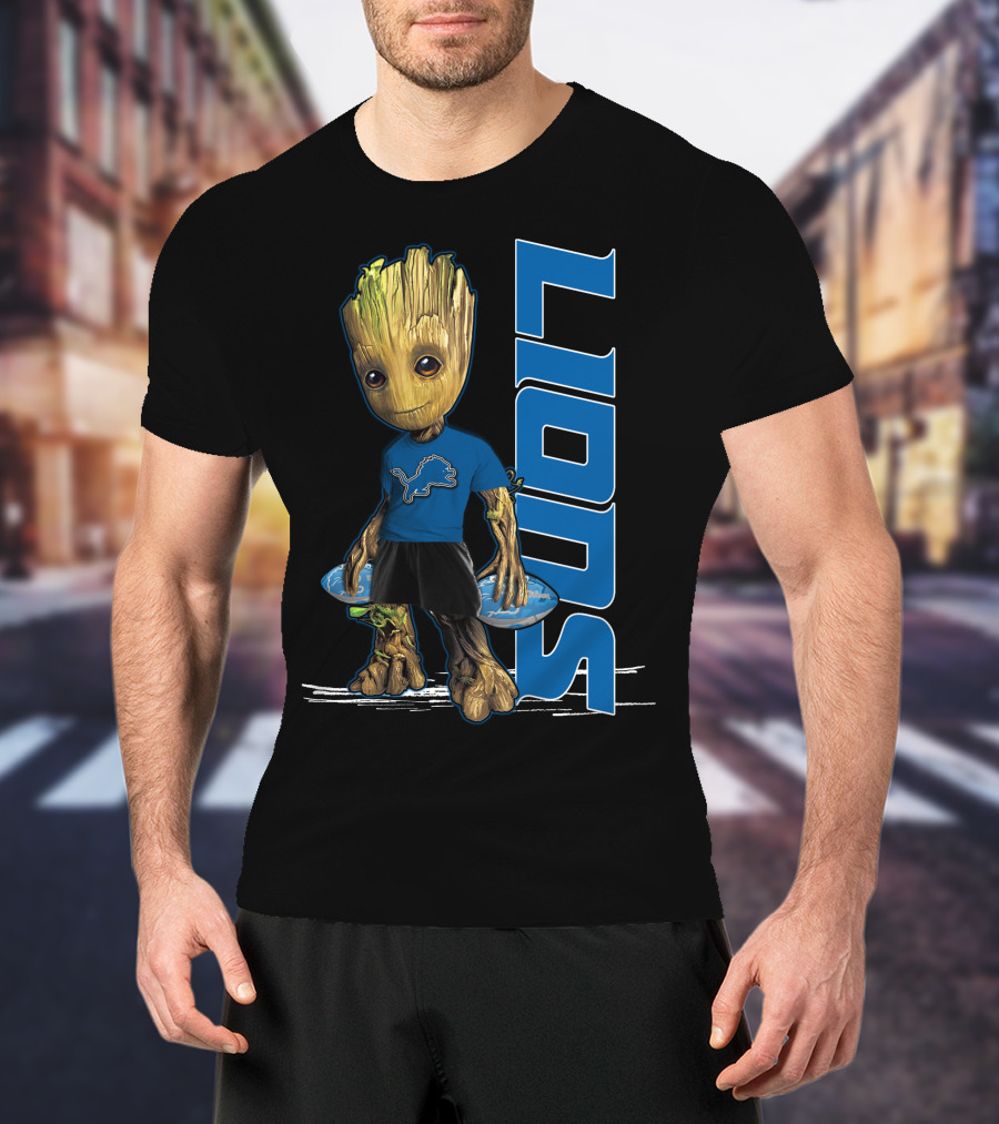 Groot Detroit Lions NFL Fan T-Shirt