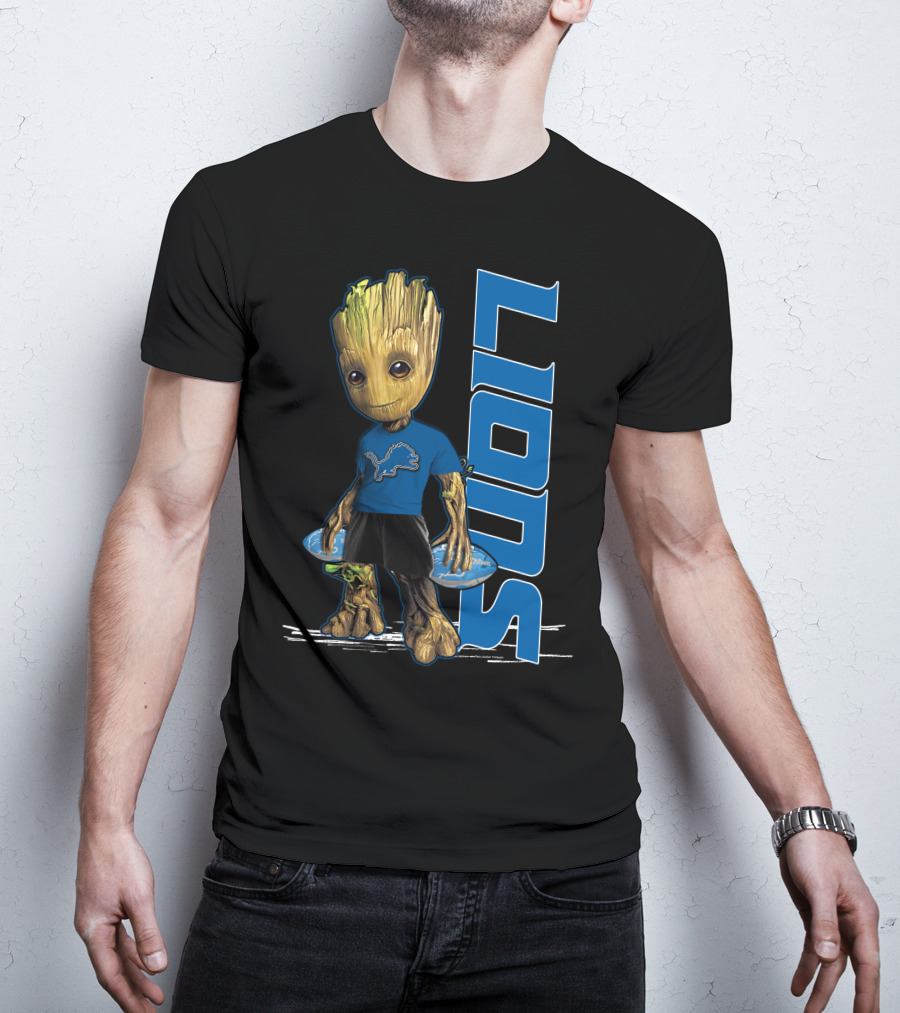 Groot Detroit Lions NFL Fan T-Shirt
