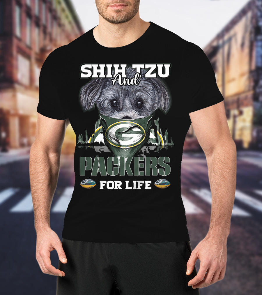 SHIH TZU And PACKERS FOR LIFE T-Shirt