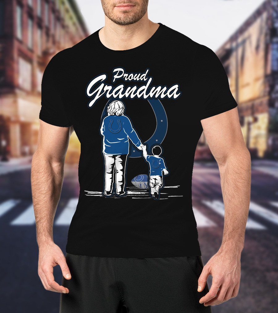 Proud Grandma Indianapolis Colts Family Football Fan T-Shirt