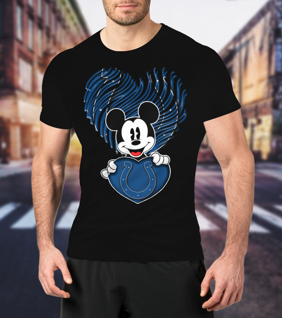 Mick Heart Indianapolis Colts Blue T-Shirt