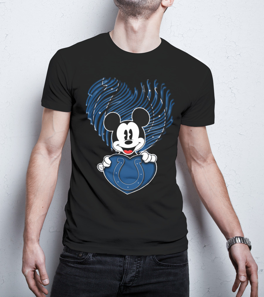 Mick Heart Indianapolis Colts Blue T-Shirt